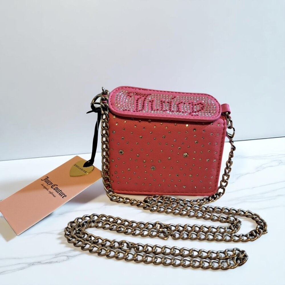 Juicy Couture All that Glitters Pink Mini Bag NWT